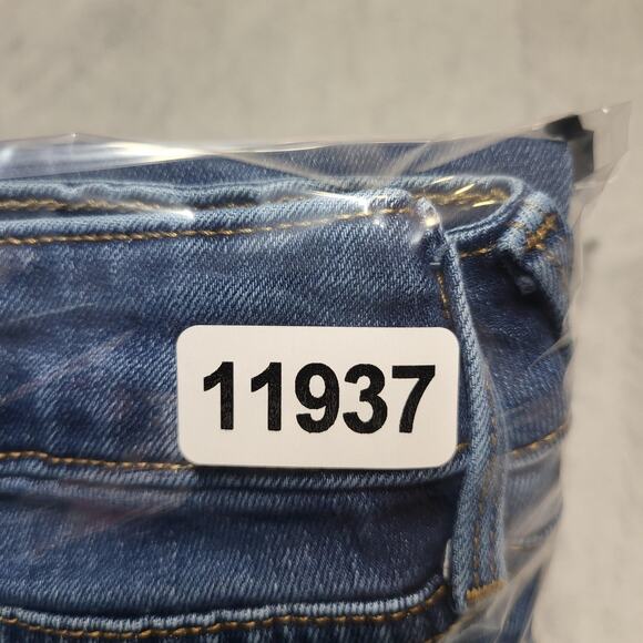 Old Navy Jeans Womens 14 Blue Medium Wash Kicker Boot-Cut Mid-Rise Stretch Denim - Picture 10 of 10